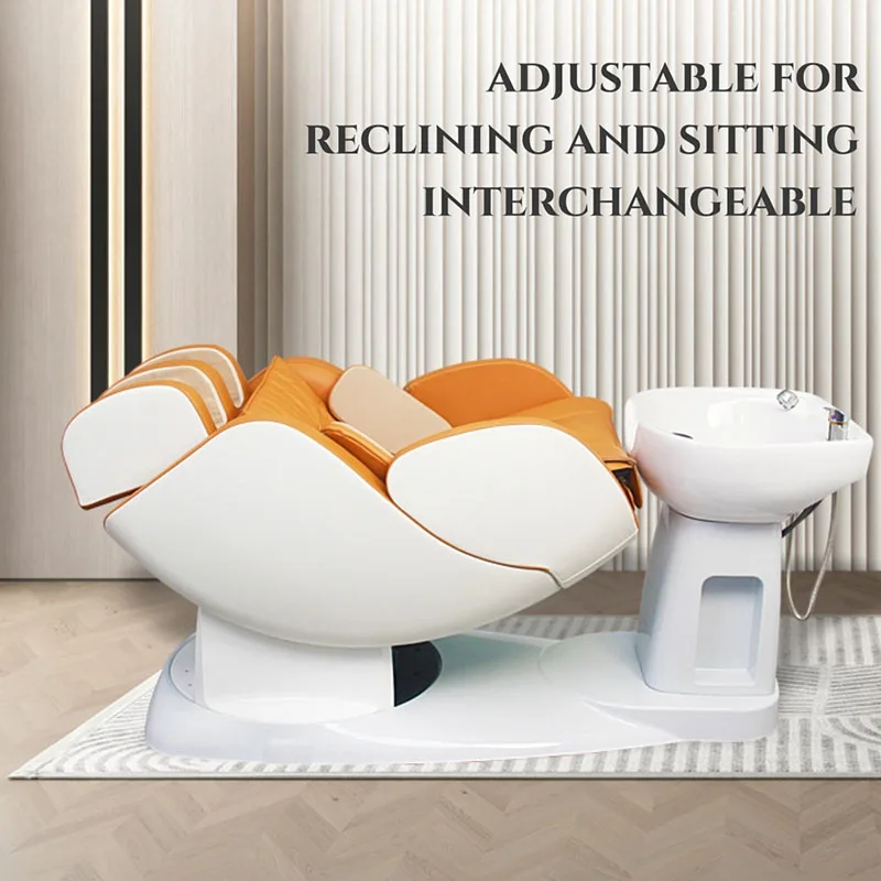 Wholesale Barber Spa Multifunction Hair Washing Hairdresser Wholesale Barber SpaMassage Chair Massage Shampoo Bed 2024