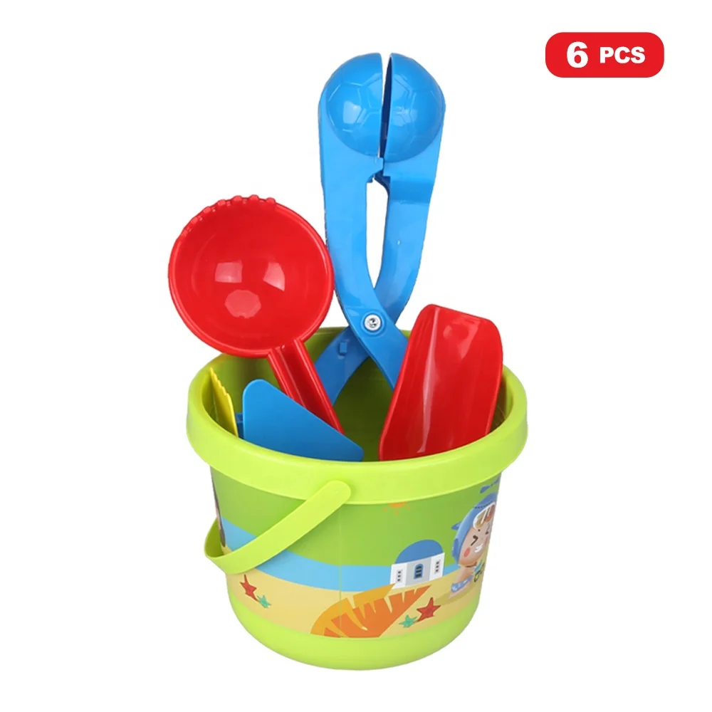 Snowball Maker Baby Beach Toys Sand Set for Kids Snow Toy Mold Kits Outdoor Summer Winter Toy with Bucket