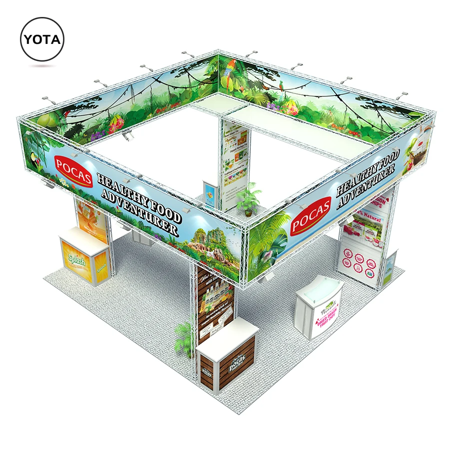 Tawns 20x20 Island Portable Truss Trade Show Exhibits for Natural Products Expo