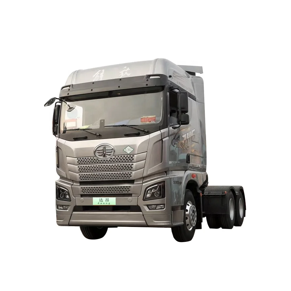 FAW Trucks JH6 Best Selling High Efficiency used tractor truck LNG second hand