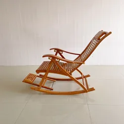 Chinese Bamboo Rocking Chair Bedroom Furniture Relax Rocking Chair Modern Lazy Chair