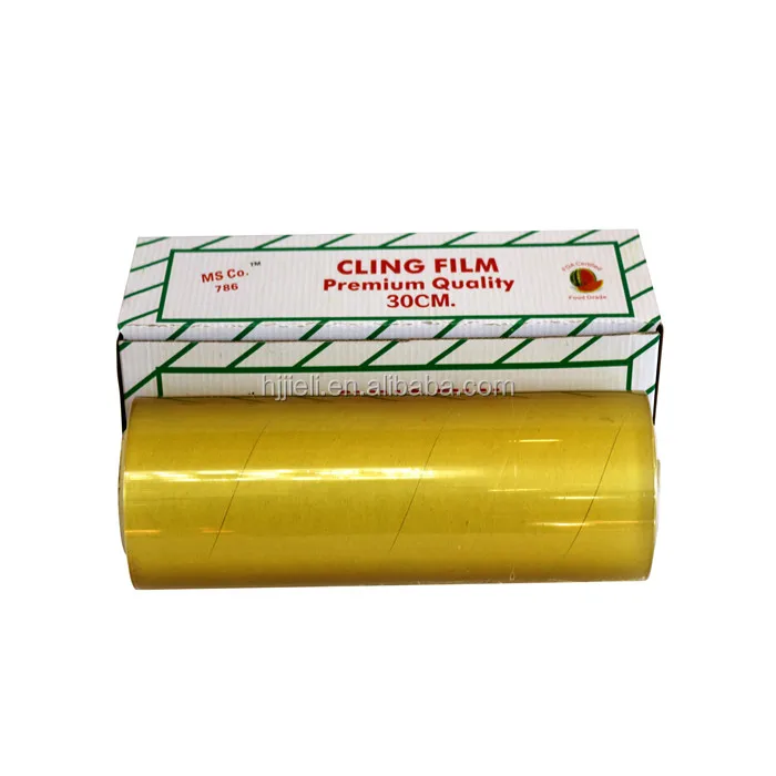 Manufacture Food Fresh Keeping Packing PVC Cling Film Stretch Wrap Food Grade Jumbo Roll For Supermarket