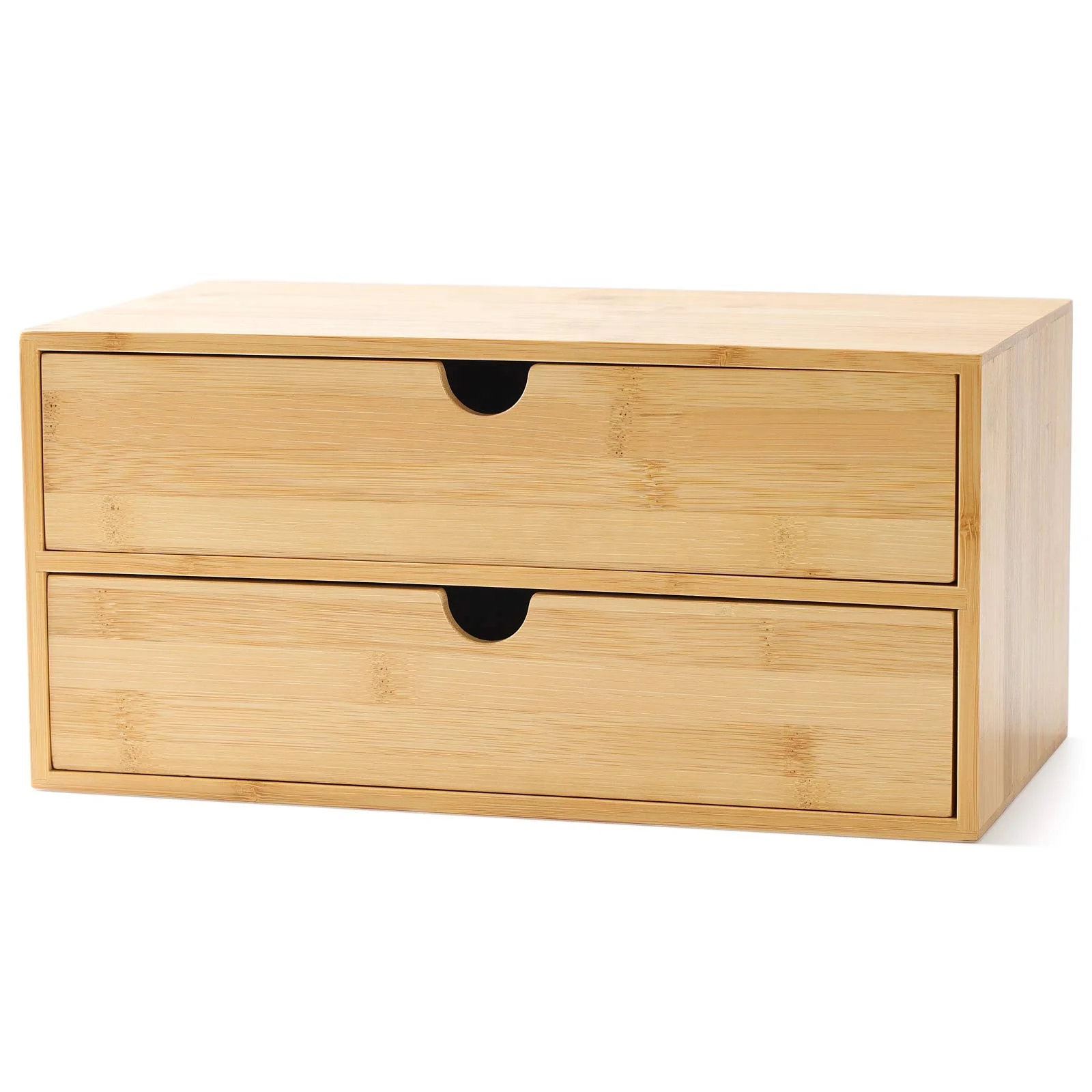 New hot-selling bamboo art supply office organizer Wooden cosmetics storage organization multiple drawers wooden storage box