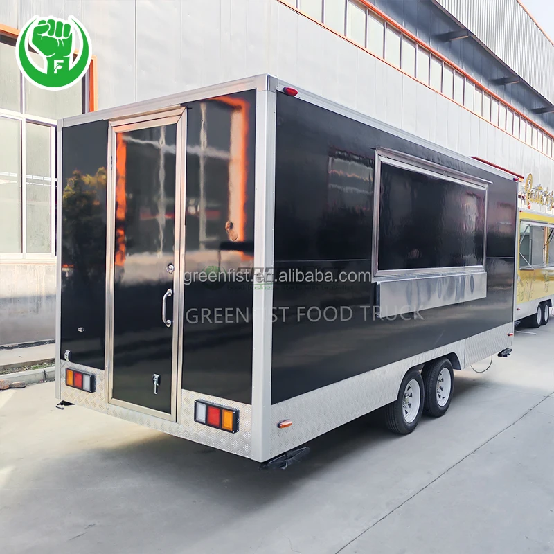 USA Standard Concession 12ft 13ft 16ft 20ft Mobile Food Truck Trailer Deep Fryer Fried Chicken Turkey Churros Food Trailers