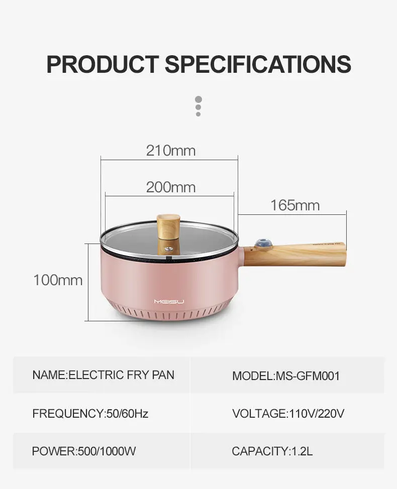 kitchen multifunction mini electric egg omelette cooker stainless steel non-stick mini egg fry pan with handle
