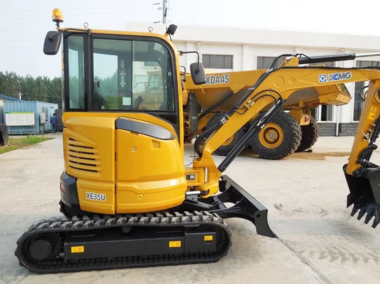 XCMG 3.5 ton hydraulic crawler escavator XE35U / XE35E mini escavator excavator machine for farm use