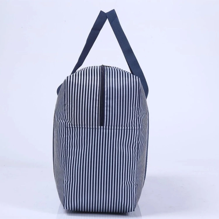 Free sample  multifunctional striped handheld clothes quilt Large oxford storage bags for travel luggage
