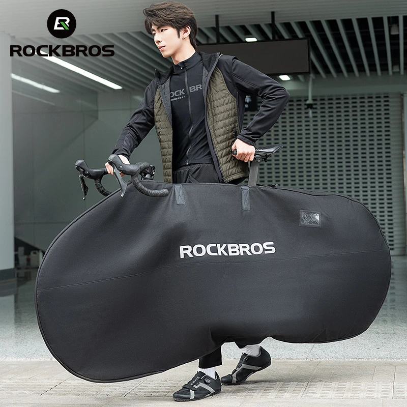 Folding Bicycle Carry Bag for 27 Inch Portable Cycling Bike Transport Case Travel Large Bike Storage Trolley Bike Bag