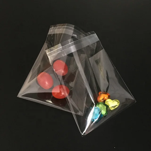 Transparent Cellophane Clear Poly Plastic Bag Self Adhesive Bopp Opp Plastic Bag