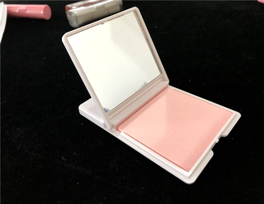 Бумажные листы для нанесения блеска на лицо с макияжным зеркалом-маслопоглощающие листы, сделано в Японии (50 шт.)