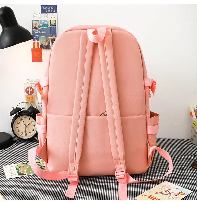 New Arrival 4 Pcs Set Unisex School backpack travel backpack Polyester Book for teegner Student Casual School bags