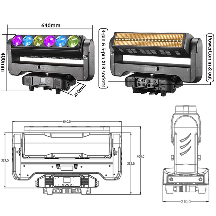 6x60 Вт RGBW 4 в 1 светодиодный зум для стирки 20x12 белый светодиод 384x0 5 RGB 3 Светодиодная подсветка сцены