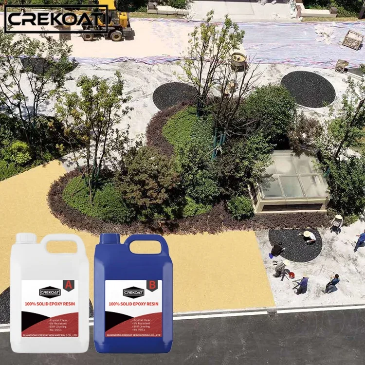 Wholesale Custom Low Price Floor Epoxy Resin Bound Driveway Epoxy Resin for Stone Pebble Stone Epoxy Flooring