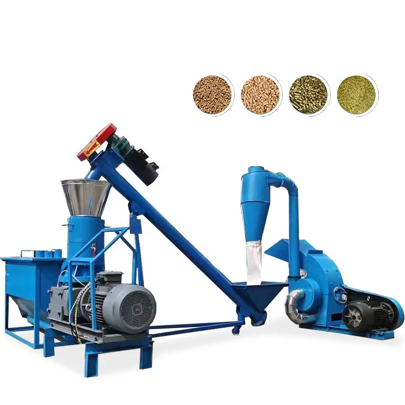 Wood Pellet Mill Machine Vertical Flat Die Wooden Pellet Machine for Making 6/8mm Wood Pellets
