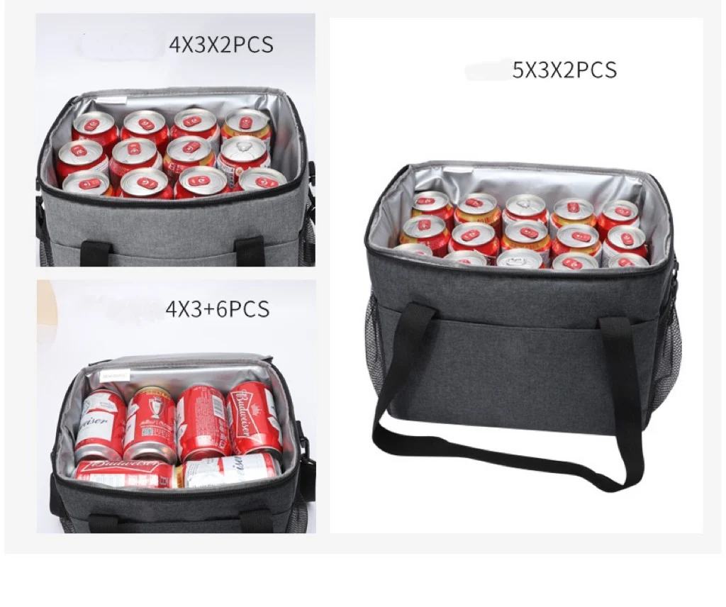 Refrigerator Bag Soft Large 36 Cans Insulated Cooler Backpack Thermal Isothermal Fridge Travel Beach Beer Bag