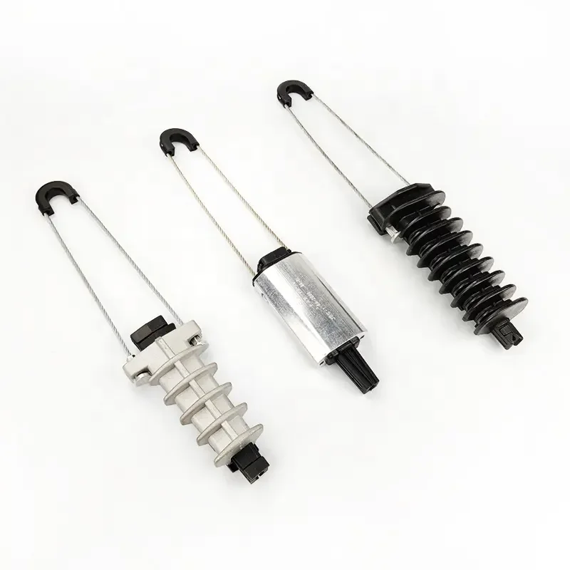 Factory Supply FTTH Fiber Optic Drop Cable Clamp for 4G 3G & GPRS Networks