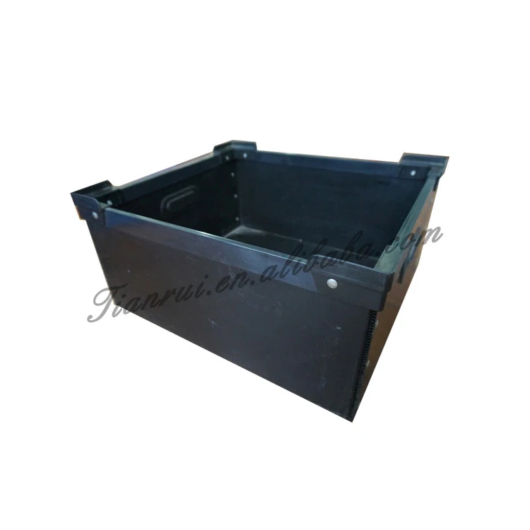Hot sale trade assurance clear color corrugated storage moving  plastic box carton tray for European market