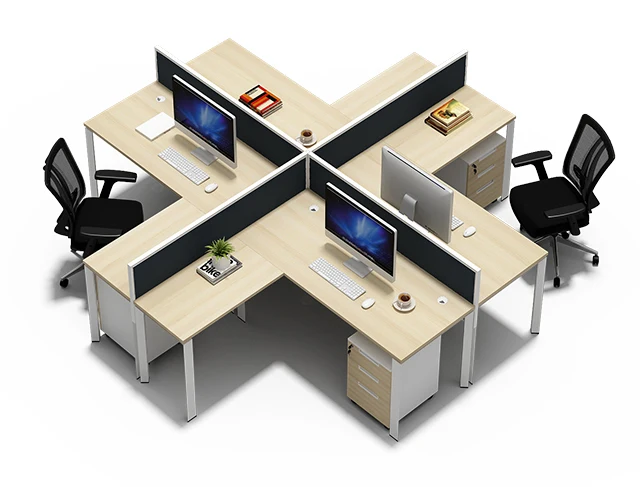 Китай небольшой звук доказательство офисной мебели раздела Материал рабочей станции офисные перегородки с книжной полкой