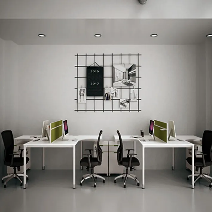 Hot sale Y shaped 120 degree office workstation with open screen partition