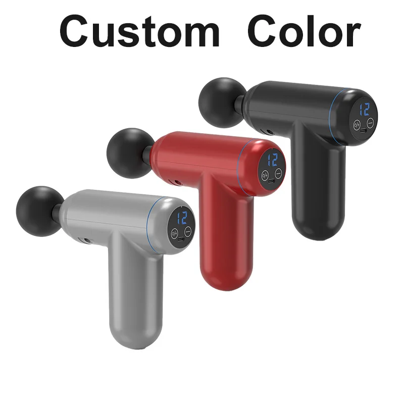 Travel-Ready Mini Massage Gun Powerful Booster Multitasking Heads Hand-held Health Care Product Plastic Body CE/ROHS Certified