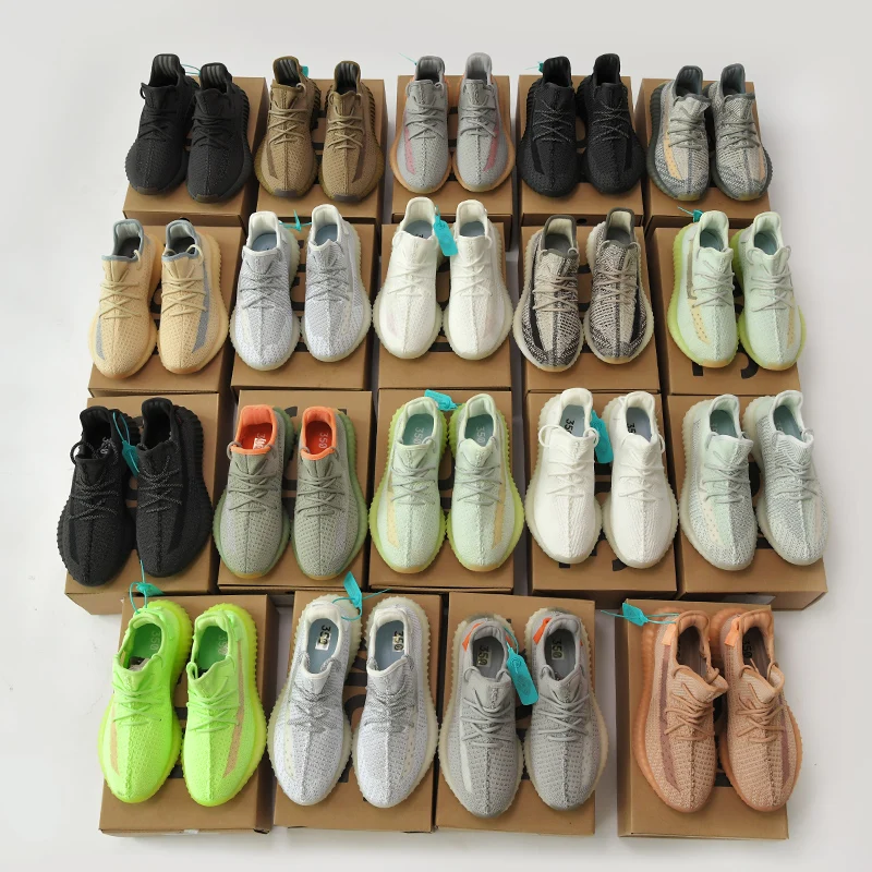 Оптовая продажа оригинальные кроссовки Yeezy 350 V2 с коробкой Putian брендовые дышащие для бега повседневная