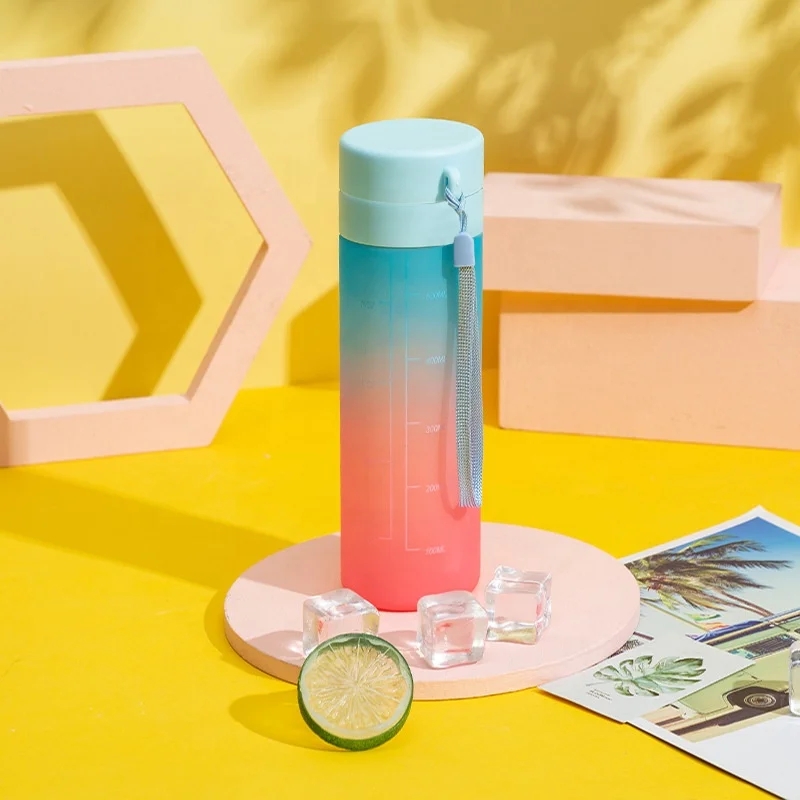 Fitness sports water cup portable simple water bottle male and female students large capacity anti-drop leakage kettle tea cup