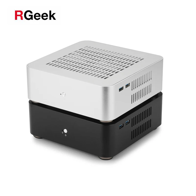 RGeek L80S Aluminum Mini ITX Computer Case USB 3.0 aluminum cases with Top Cover Holes