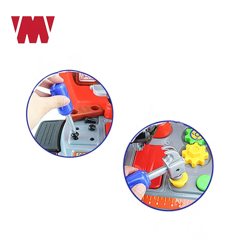 
New kids Tools Kit toys 19pcs plastic Pretend builder tools Construct tool Gifts Educational Toys for Toddler boy and girl 