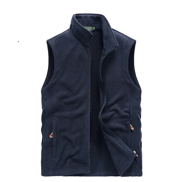 2022 Spring New Windproof Fleece Vest Jacket Casual Warm Vest Coat Men Winter Vest Mens Jackets