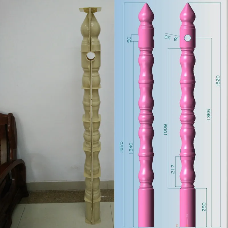 Factory hot roman column mould for Garden Balcony Fence Decor Balustrades Mold