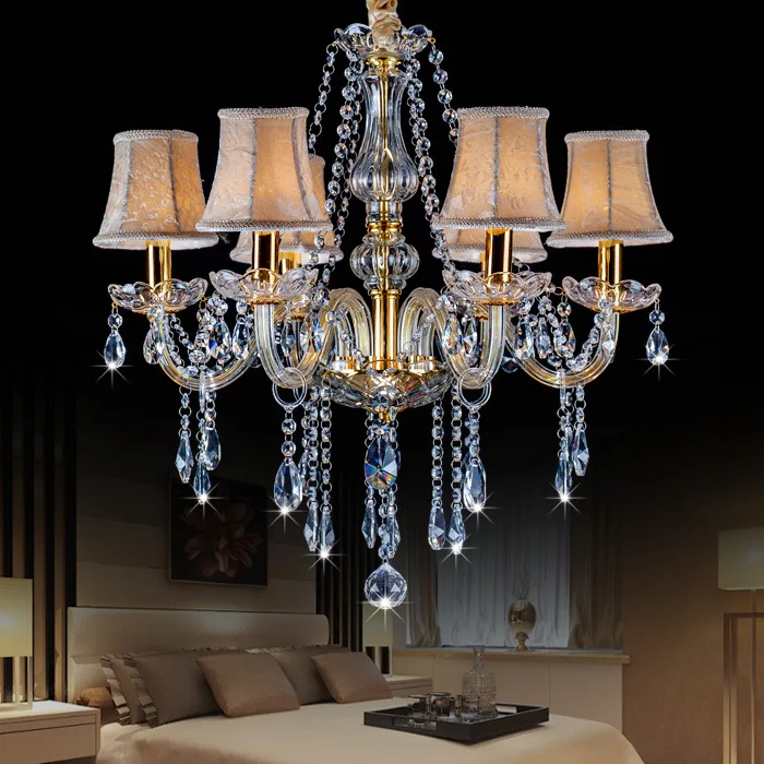 Classic indoor modern hotel lobby amber Luxury amber K9 crystal chandelier pendant lighting made in China zhongshan factory