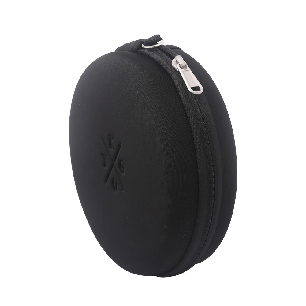 custom carrying round earphone small storage zipper eva hard case eva zip case round eva case