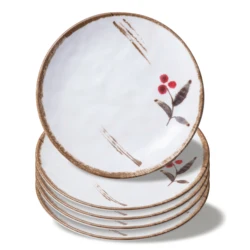 Wholesale Custom Logo round charger serving dish melamine dinner plates for restaurants