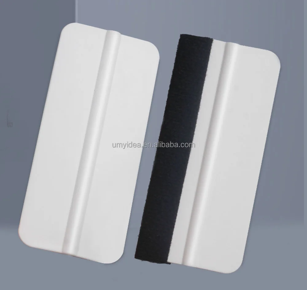 Plastic Black Felt Edge Vinyl Squeegee for Car Vinyl Scraper Decal Applicator Tool Film Wrapping Decal Squeegee Window Tint Work