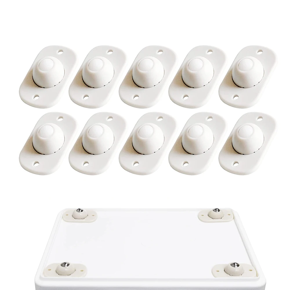Wholesale Plastic 360 Rotation Universal Furniture Self Adhesive Sticky Pulley Caster Wheels for Boxes, Container