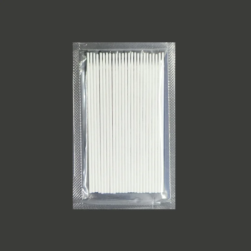 Black Stick Cleaning Swab Heat Shrink Tube Tip Long Rigid Handle Cotton Bud