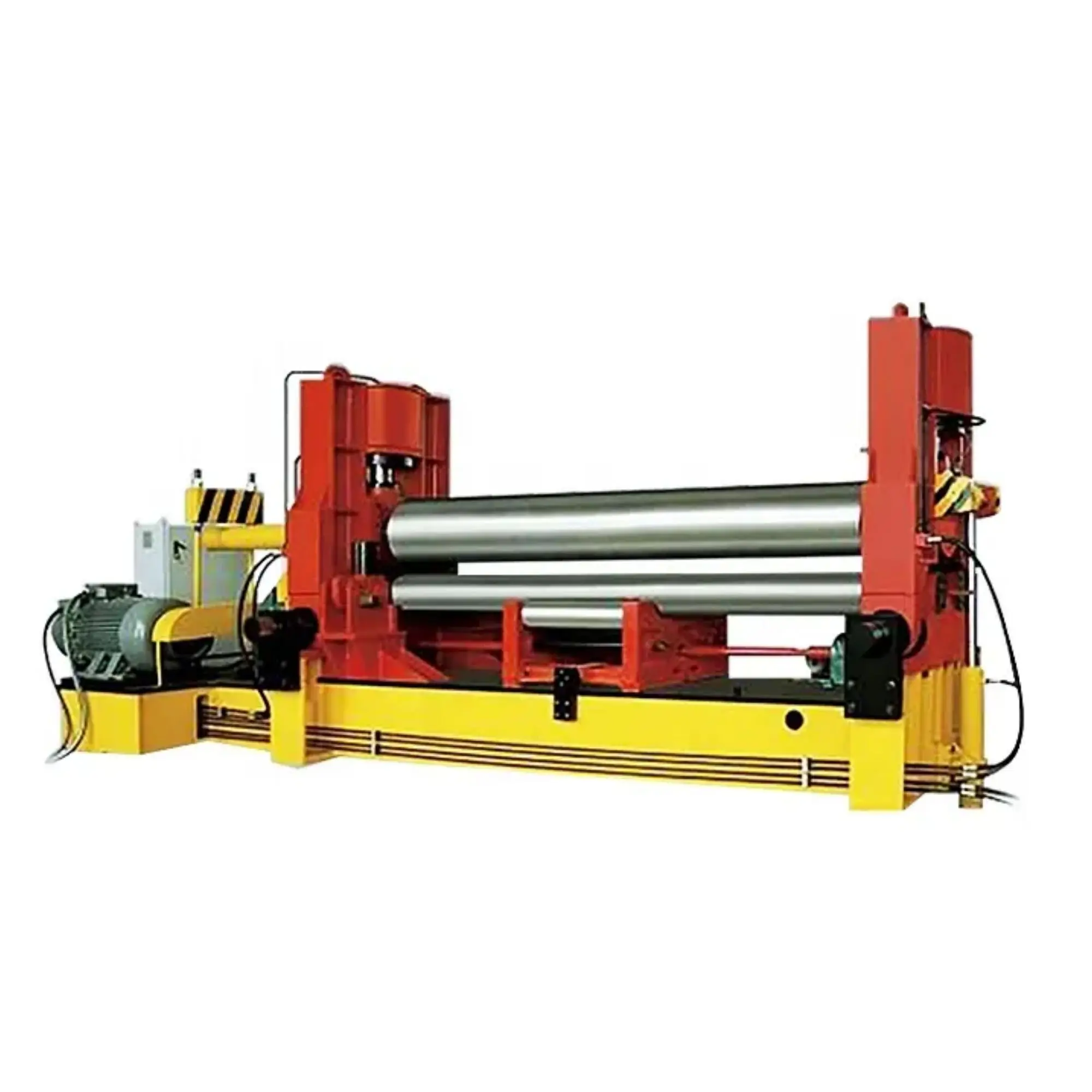 Automatic 10x2000mm CNC Sheet Metal 3 Roller Plate Bending Rolling Machine
