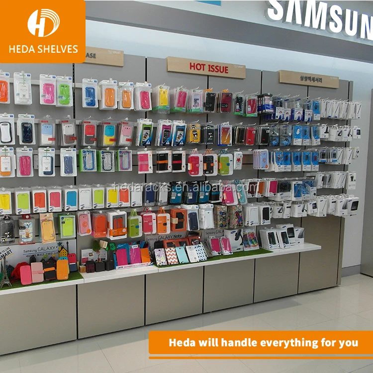 Customized Popular mobile cell phone case display rack with good price