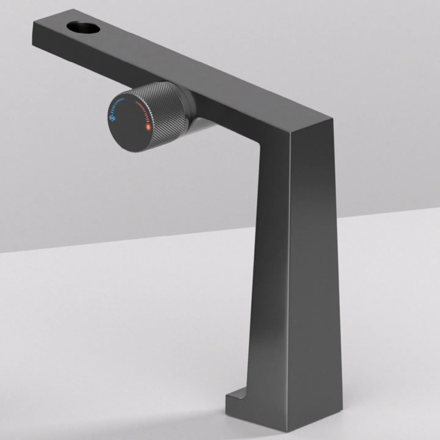 Bathroom faucet  switch creative water outlet design single handle single hole cold and hot double control basin faucet