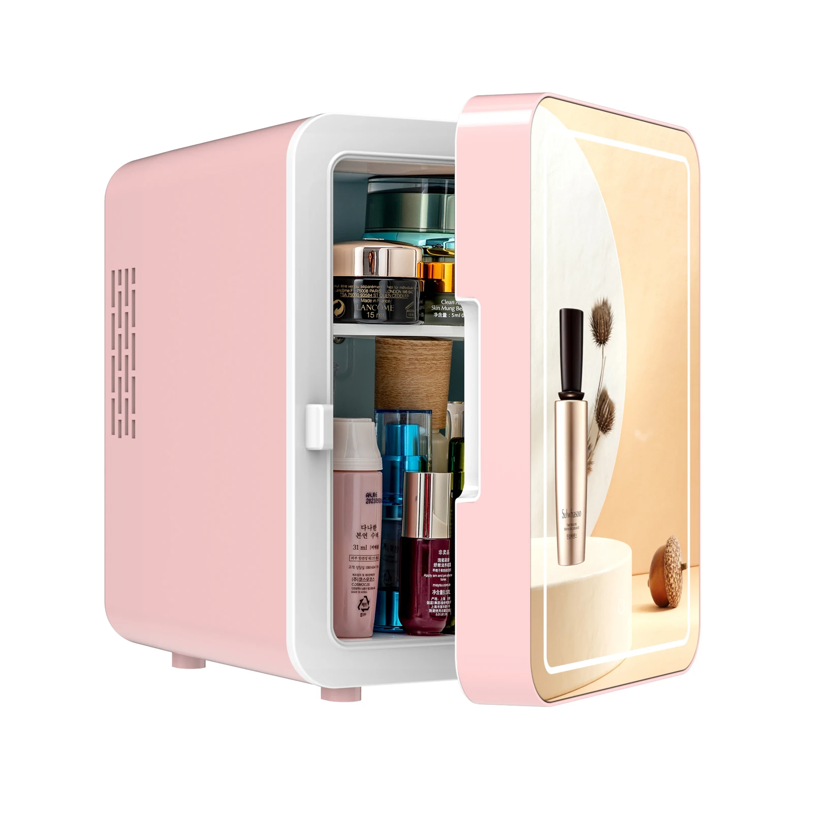 Custom 4 Liter Hotel Mini Bar Fridge Beauty Fridge Hot 12 volt AC 110V 230V mini bar cabinet refrigerator