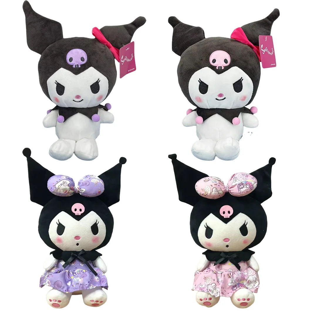 20cm Japanese Cute Anime Kuromi Plush Toy Children Doll Plush Cloth Doll Gift Cute Plush Toys Girl Gifts