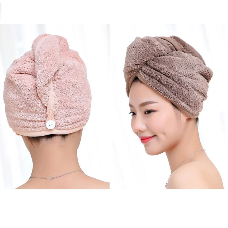 hair drying turban towel microfiber twist hair wrap hoods