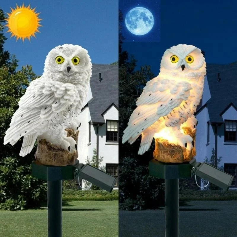 Owl decorative solar garden LED lamp lawn waterproof lamp outdoor garden solar lamp