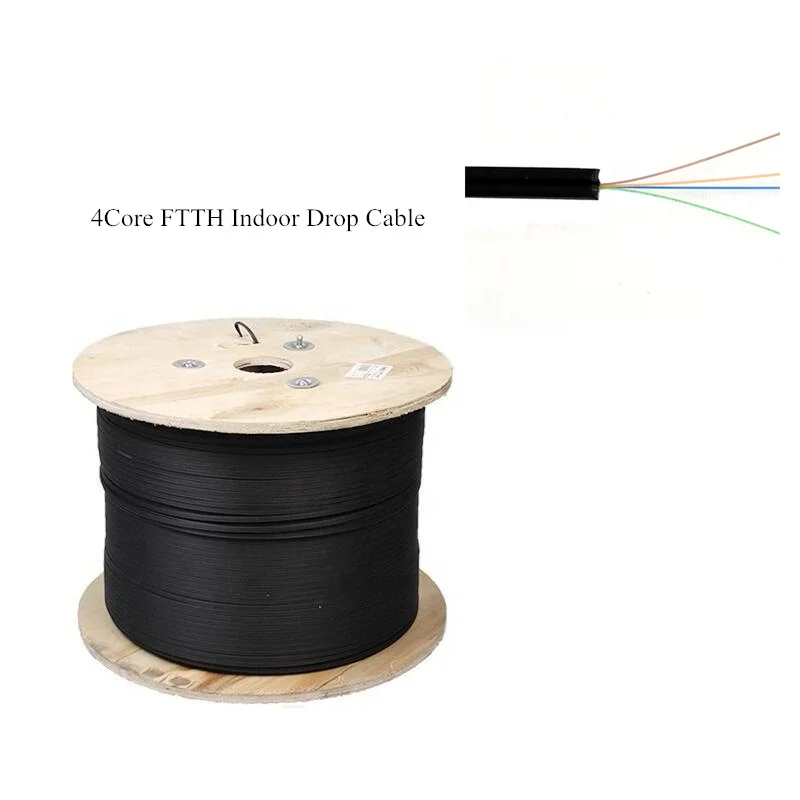 GJXH GJYXCH Fiber Optical Cable 1km factory price 4 Core FTTH drop cable 1 2 4 6 8 12 core G657A for Indoor/Outdoor