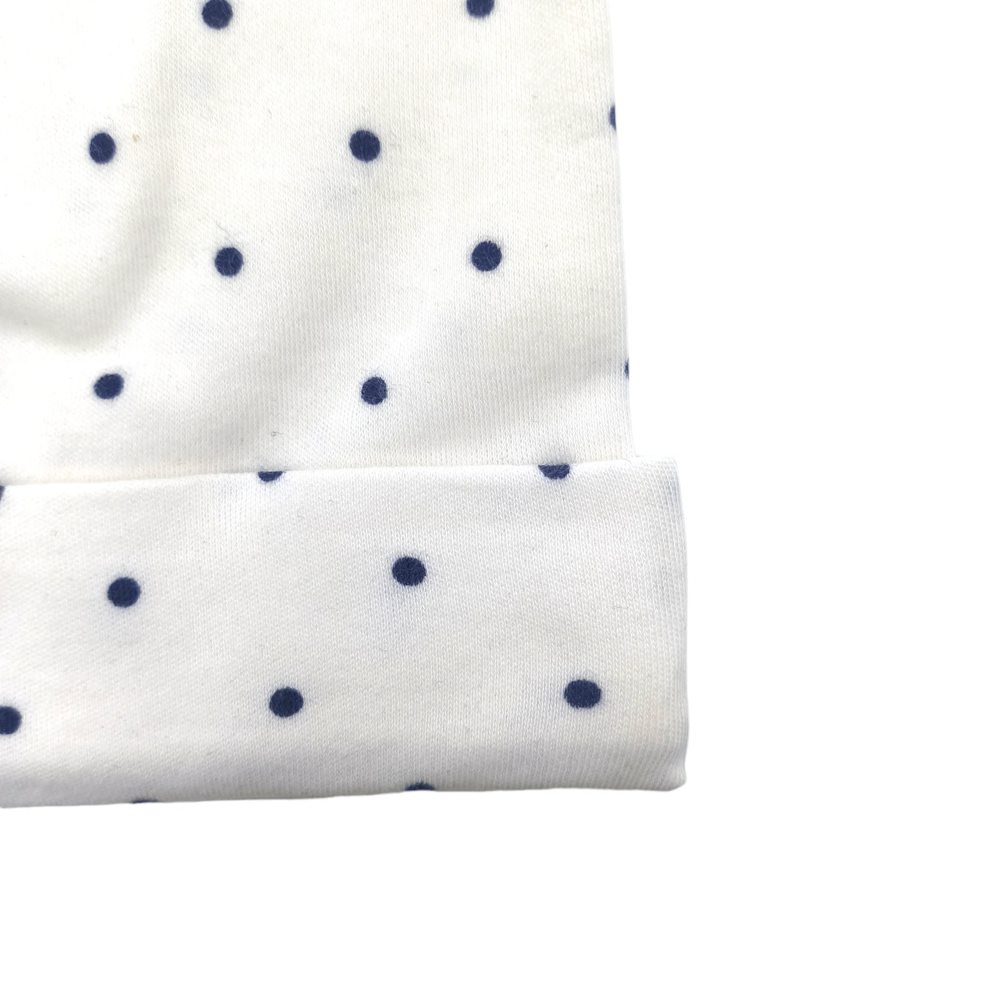 Baby 0-6 Months Knot Bean Hat Black Spotted Cotton Newborn Hat Unisex 100% Organic Cotton Fashion Sports Caps Beanie Striped 42g