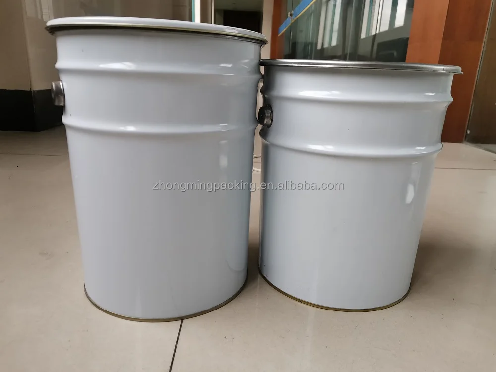 lock ring lid with small lock  of 20 liter tinplate steel pail  bucket with iron hoop