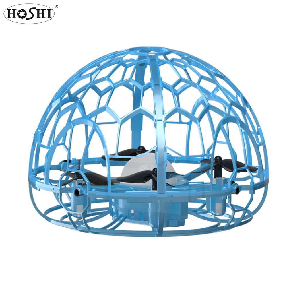 HOSHI HS106 мини Дрон НЛО с ручным управлением RC Квадрокоптер 3D флип магические трюки летающий шар игрушки необычными огнями VS