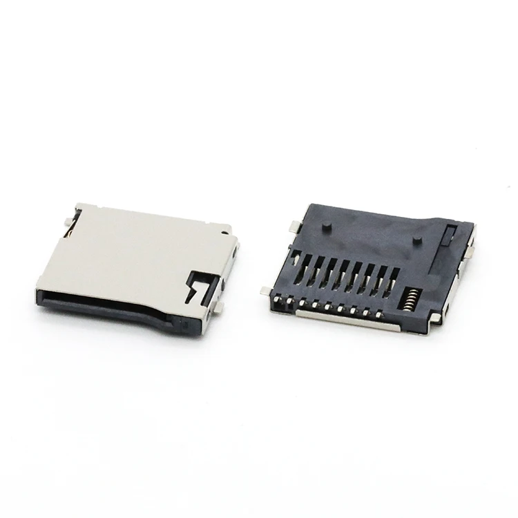 Good Price Of Good Quality TF Micro Card Connector 9Pin Push-Push T-flash Card Socket Connector