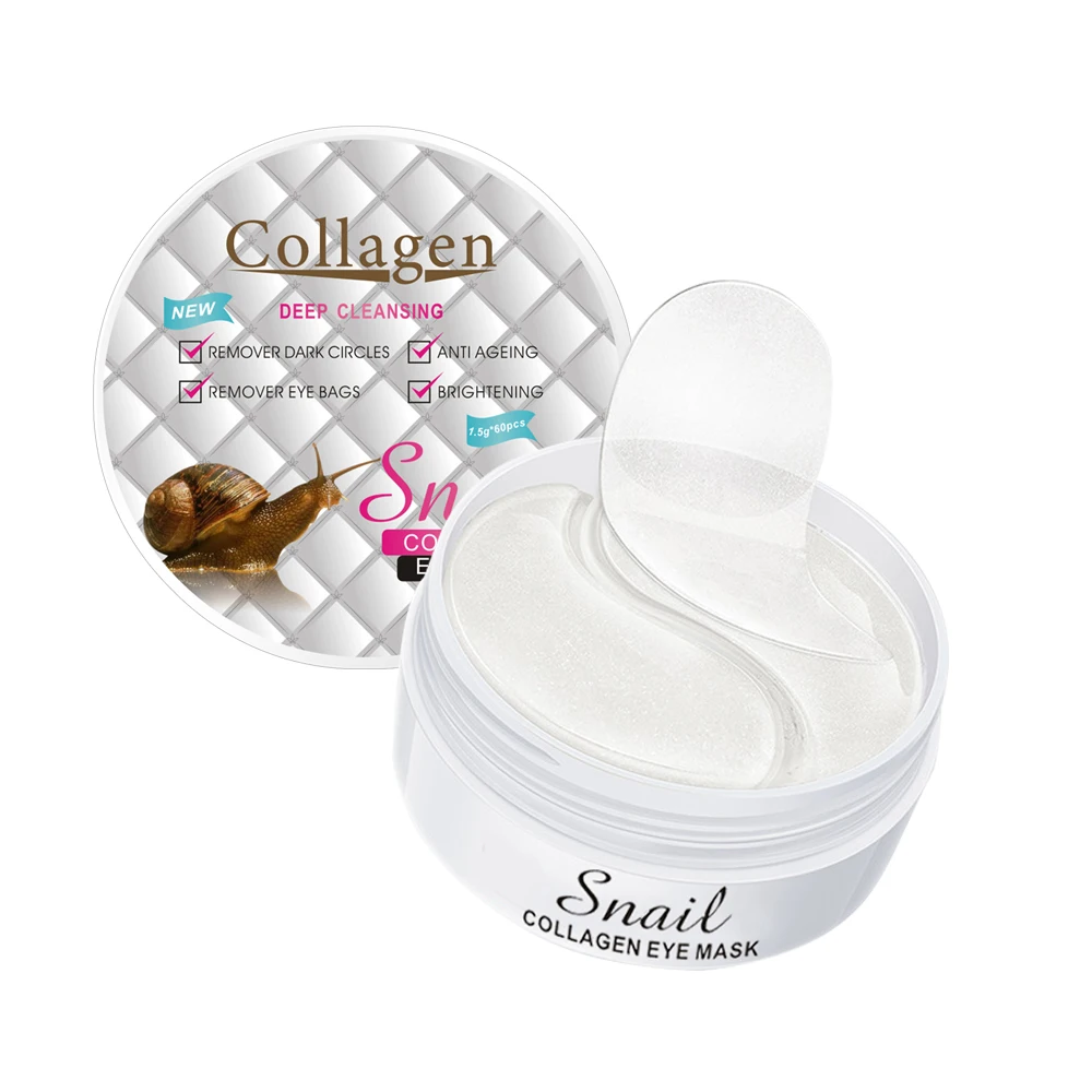 
Skin care products anti wrinkle repairing collagen crystal wholesale snail moisture sleep eye mask 