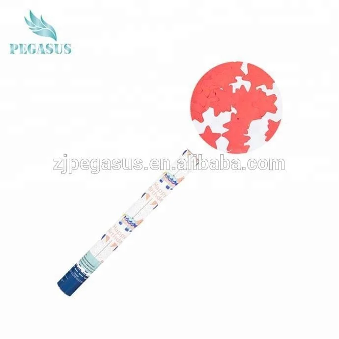 Party Popper Confetti for Wedding Cylinder Printing Event & Party Supplies With Metallic Foil long-cylinder disposable  Pegasus